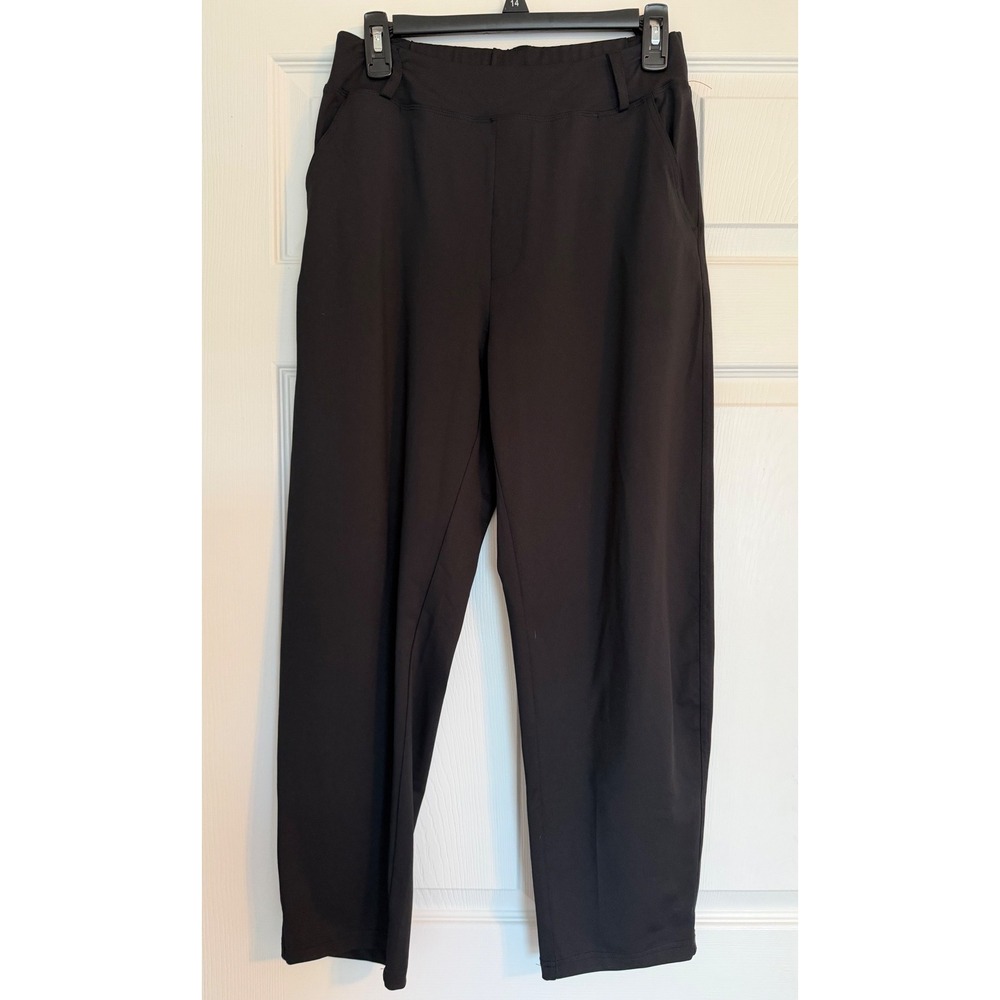 Baleaf Womens Black Athletic Golf Hiking Pants Size Medium Straight Leg Stretch